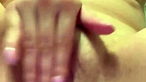 petite asian cutie rubs creamy pussy in panties till double squirt