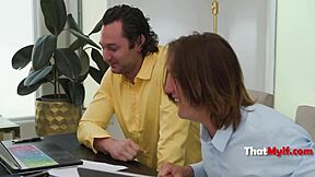 Milf Boss Joins Threesome To Settle Score With Blackmail