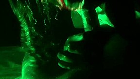 i love sucking this big black oiled cock like a banana in sexy blowjob