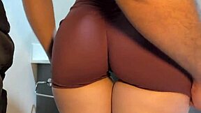 hey, my stepsis hit the bathroom post-gym so i free-used her perfect cum-covered ass body