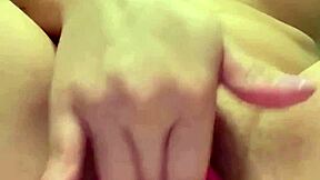 petite asian cutie rubs creamy pussy in panties till double squirt