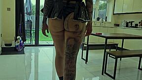 Blonde maid Ivana sneaks hard ride on boss Dimitri's cock at work