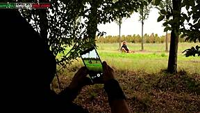 voyeur ep1 outdoor slave licks old femdom feet facesitting humiliation bdsm