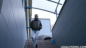 hey russian whore, feel those two bbcs stretching your tiny ass in rough dap?