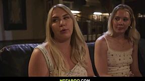 Ryan Driller tempts Maisey Monroe in pure taboo triangle action