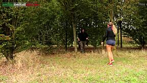 voyeur ep1 outdoor slave licks old femdom feet facesitting humiliation bdsm