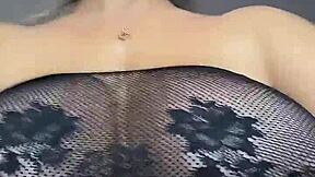 Big Natural Saggy Tits Smother Face with Hard Nipples