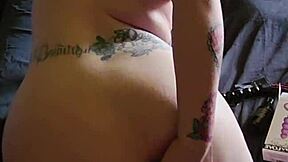 curvy redhead amateur tests vibrating toys on big natural tits and fat ass cheeks