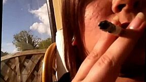 wanna see sexy bbw tina snua smoke cork cig with drifts snaps inhales double pumps exhales?