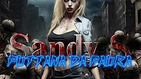 Italian Milf Cosplay Horror Parody Pmvs Sandy'S Puttana Da Paura Reprise