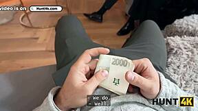 Hunt4k: Cute Czech Nympho Strips Then Rides Monster Cock For Christmas Cuckold Gifts