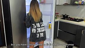 Hot Colombian Begs Pipe Fixer to Slam Her Juicy Ass and Tits!