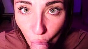 Teen Babe Sucks Big Cock Then Takes Outdoor Facial in Forest