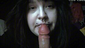 Goth Emo Sucks 9 Inch Dildo Deep