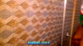 curvy chubby wife bends over in bathroom for big cock and milk play