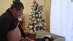 god my stepdad's cock stretches my curvy ass pussy homemade christmas fuck