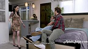 I finally lose my virginity in first threesome double penetration anal ass to mouth gaping