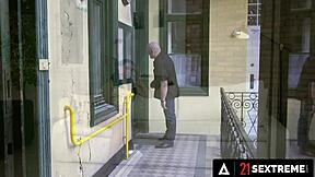 Sasha haven bends for landlord's huge cock in wild ride.