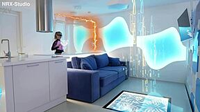 Gymnast Ella Stretches Limits in Elastic Space Halloween Fuck