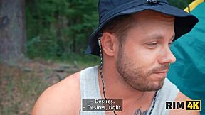 Rim4K Outdoor Rimming Lesson Turns into Wild Ass Fucking Fantasy