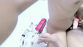 housewife cheats on husband with doggystyle pounding on her big hairy pussy