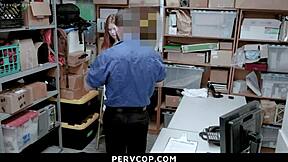 hey shoplifter, take my cock or i call the cops - pervcop