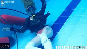 Horny ashlee rose skinny slut wet pussy dress underwater big ass tease