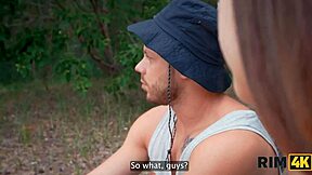 Rim4K Outdoor Rimming Lesson Turns into Wild Ass Fucking Fantasy