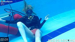 Horny ashlee rose skinny slut wet pussy dress underwater big ass tease