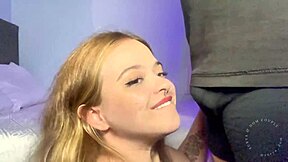 my cute petite stepsis gags on my cock deepthroating sloppy for her ex's eyes