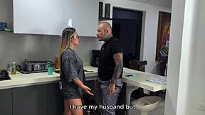 Hot Colombian Begs Pipe Fixer to Slam Her Juicy Ass and Tits!