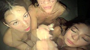 yo, my buddies and i banged the hot neighbor in wild poolside foursome orgy!