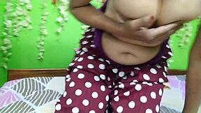 Indian bhabhi's suhagraat turns into hardcore threesome pounding!