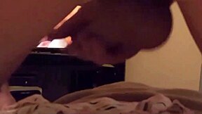 Jerking to cum all over wife's panties!