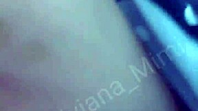 mimi teasing her latina pussy and big ass fingering outdoors at the public laundry