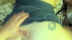 Big booty Asian babe slurps dick rides cowgirl creampie POV!