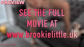 brookie little's big natural tits and ass striptease on sofa gets you hard