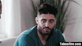 stepsis fucks repo guy deep while bro watches 😈💦 pays debt with pussy!