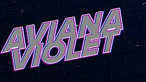 aviana violet gapes ass in sloppy piss-soaked hardcore anal ride