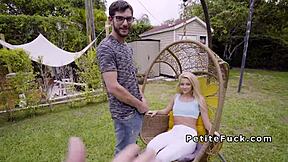 whoa this skinny spinner in leggings bangs that huge monster cock pov doggystyle hardcore