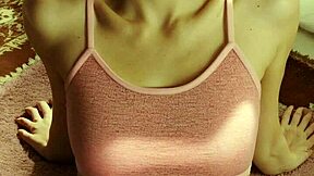 Blindfolded Lingerie Models Barefoot Foot Play