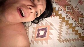 horny stepmom begs stepson to slam her big hairy pussy in homemade creampie frenzy