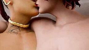 big breast loba rubs bald pussy... morrigan shakes tits... blackfire fingers stepsis compilation?