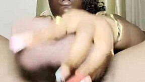 watch this big dildo stretch my chubby pussy lips until i cream repeatedly sweetqueen2