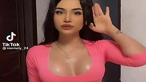 playful cute latina teases with her beautiful moves