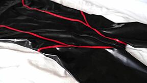 Tru Kait's horror latex threesome with monster cock