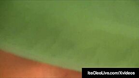 Cam cutie Its Cleo deepthroats to freckled facial cumshot