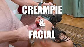 stepmom shares bed with stepson lust explodes into missionary pounding and cum in mouth climax