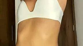 Petite Schoolgirl Teases with Nude Body Dance and Small Tits Worship