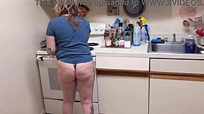 yo stepmom sneaks in for that custom taboo suck and swallow action